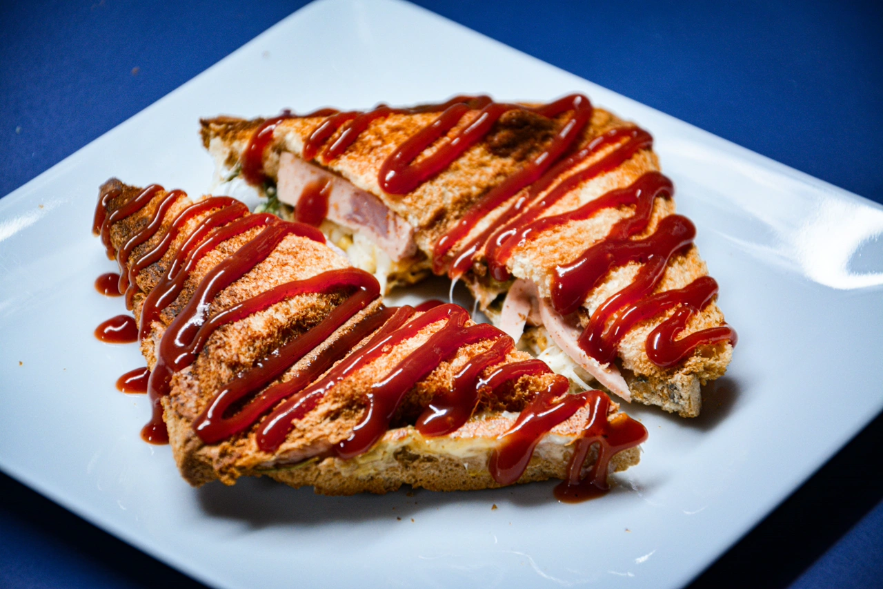 اسنک ژامبون و سبزیجات